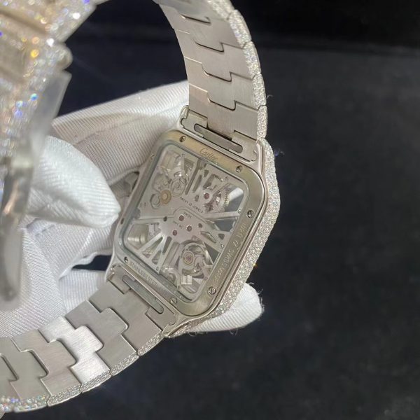 Cartier skeleton moissanite watch - Image 5