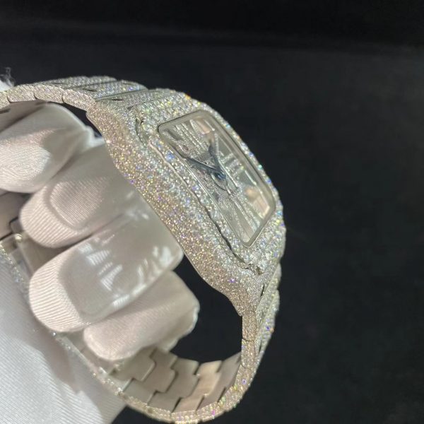 Cartier skeleton moissanite watch - Image 3