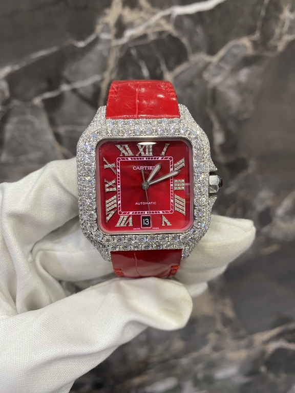 Cartier Lab Diamond Watch Men's