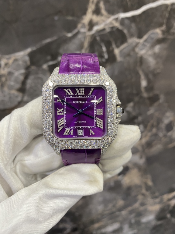 Cartier Santos Laboratory Diamond Watch