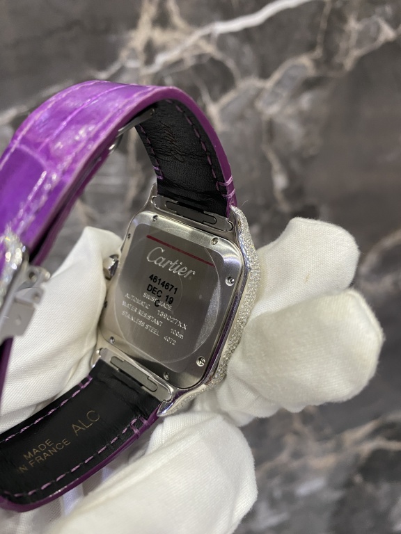 Cartier Santos Laboratory Diamond Watch - Image 4